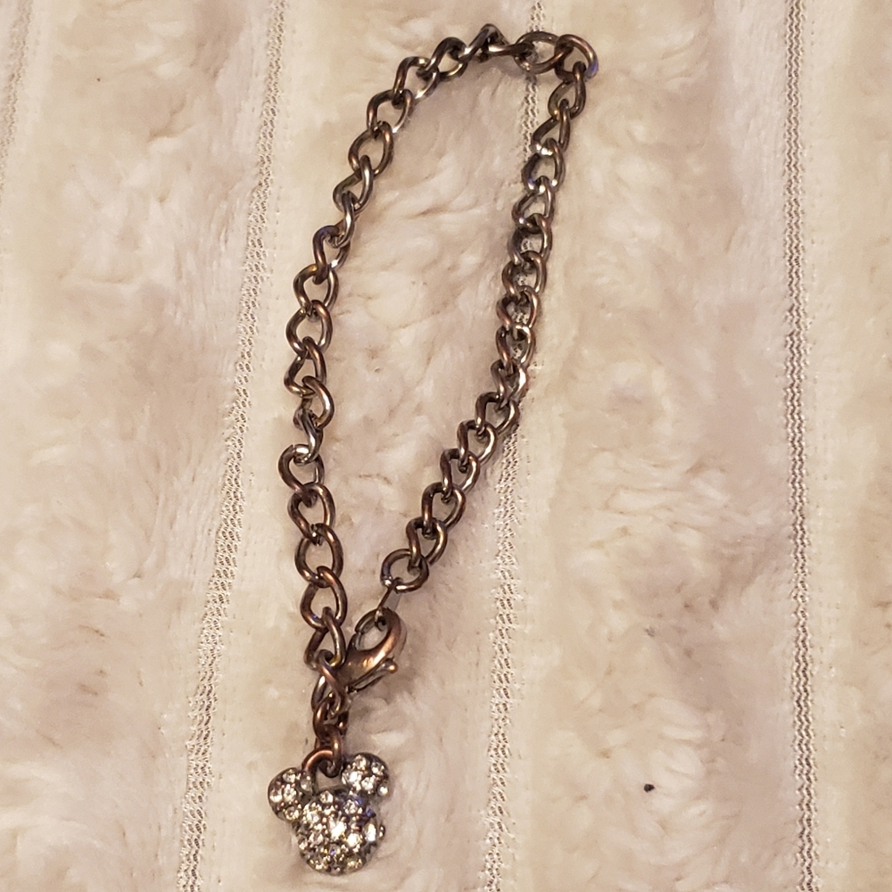 2/$39 Disney Vintage Genuine Silver Orange Mickey Mouse Balloon Charm Deadstock - Picture 7 of 7